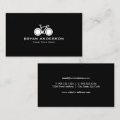 白い通りの自転車 名刺 (正面/裏面)