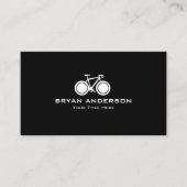 白い通りの自転車 名刺 (正面)