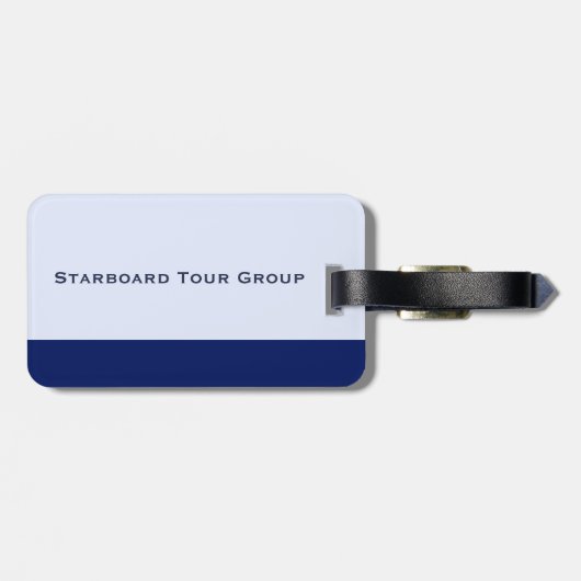 白い遊航船はデッキの旅行者を覆いました ラゲッジタグ (裏面横)