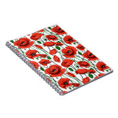 白い野に咲くケシの赤 ノートブック (右側)