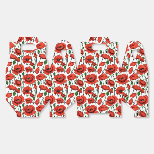 白い野に咲くケシの赤 フェイバーボックス (見開き)