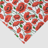 白い野に咲くケシの赤 薄葉紙 (詳細)