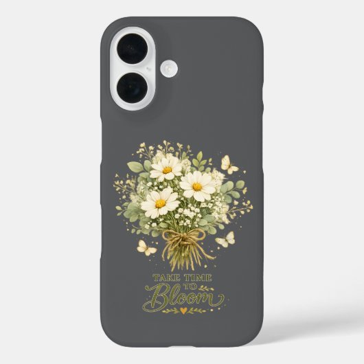 白い野の花のブーケ Case-Mate iPhoneケース (裏面)