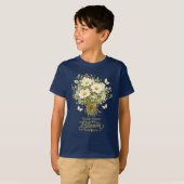 白い野の花束 Tシャツ (正面フル)
