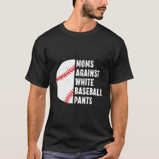 白い野球パンツに対するママQuo Tシャツ
