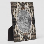 白い野生のキノコ 自然 あなた自身の写真を追加 フォトプラーク (側面)