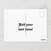 白い野生の花のはがき ポストカード (裏面)