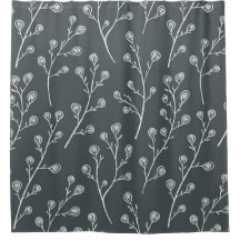 白い野生の花模様