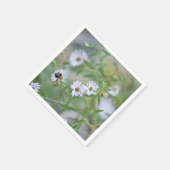 白い野花 スタンダードカクテルナプキン (角)