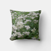 白い野草枕 クッション (正面)