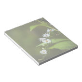 白い野草 ノートパッド (アングル)