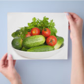 白い野菜 チラシ (手)