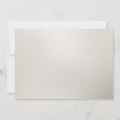 白い金ゴールドフローラ日付の保存 セーブザデート (裏面)