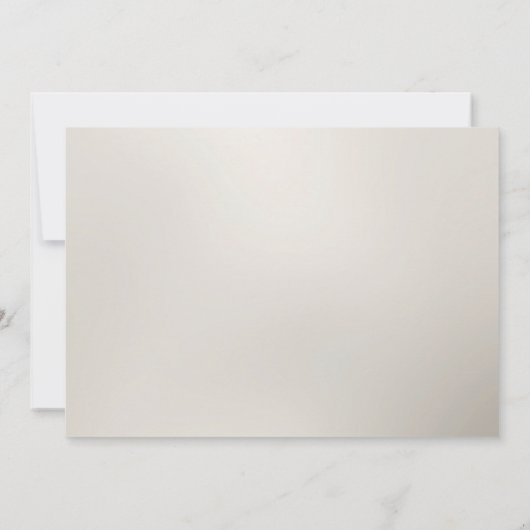 白い金ゴールドフローラ日付の保存 セーブザデート (裏面)