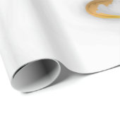 白い金ゴールド粒 ラッピングペーパー (ロールコーナー)