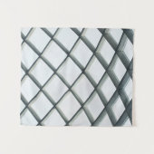 白い金属とガラスドーム天井 タペストリー (正面(横))