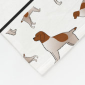 白い金髪のポインティンググリフォン犬の名前 フリースブランケット (角)