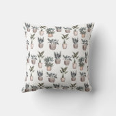 白い鉢植え クッション (裏面)