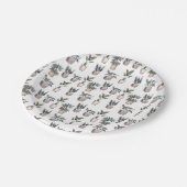 白い鉢植え ペーパープレート (アングル)