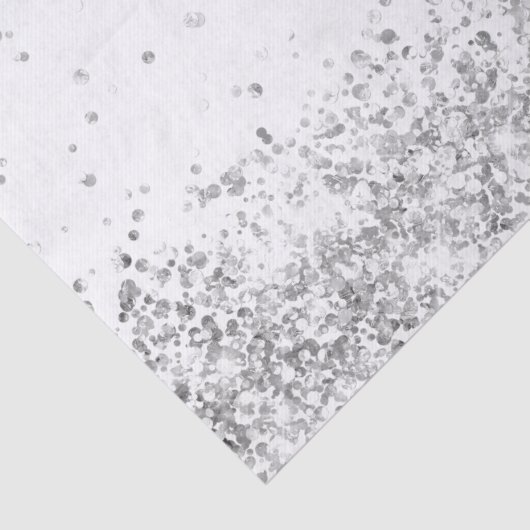 白い銀のグリッター輝くクリスマスクリスマス 薄葉紙 (詳細)