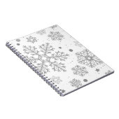白い銀の雪片 ノートブック (右側)