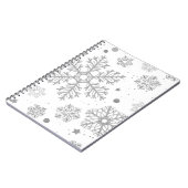 白い銀の雪片 ノートブック (左側)
