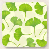 白い銀杏 コースター (正面)