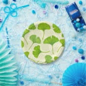 白い銀杏 ペーパープレート (パーティー)