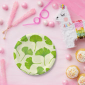 白い銀杏 ペーパープレート (パーティー)