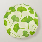 白い銀杏 ラウンドクッション (裏面)