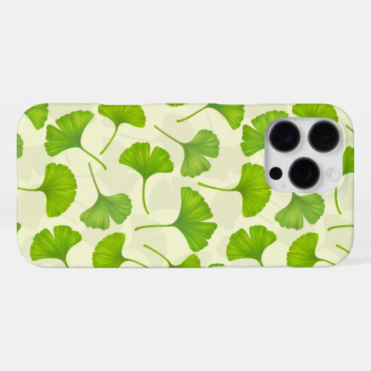 白い銀杏 iPhoneケース (裏面横)