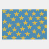 白い銀金ゴールド ラッピングペーパーシート (正面3)