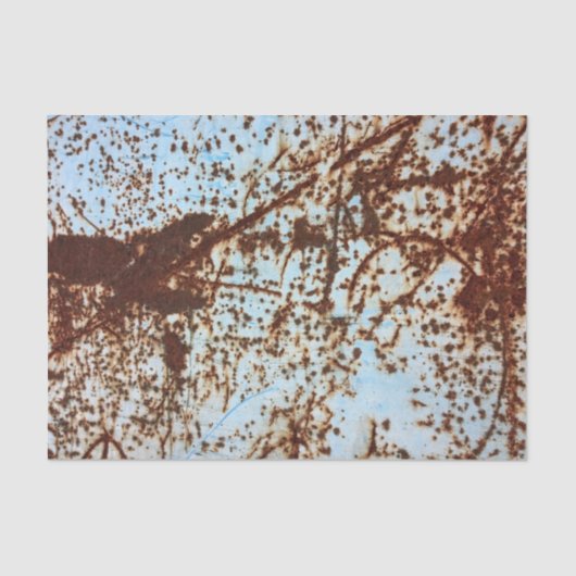 白い錆びた金属腐食パターン 薄葉紙 (正面)