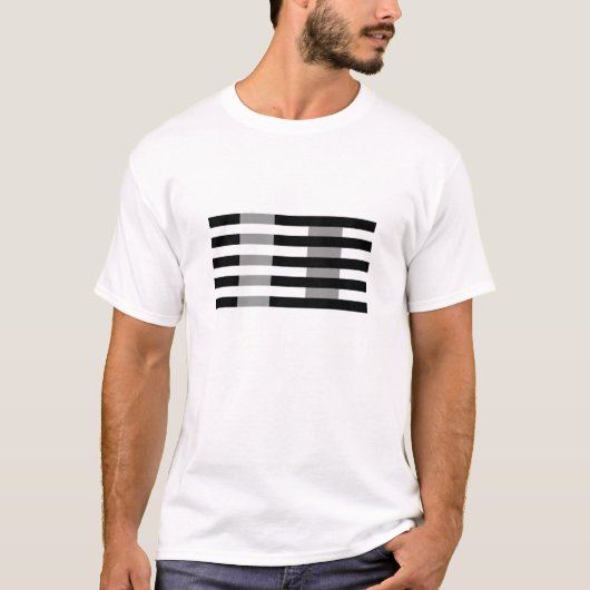白い錯覚 Tシャツ (正面)