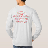 白い長袖のシャツ#1 Tシャツ (裏面)