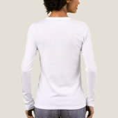 白い長袖「毛糸の玉」Tシャツ トライブレンドTシャツ (背面)