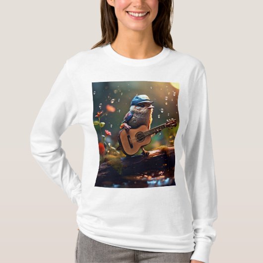 白い長袖Tシャツ Tシャツ (正面)