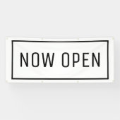 白い開いたバナー 横断幕 (横)