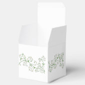 白い開花つる植物クラシックハート優先ボックス フェイバーボックス (オープン)