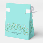 白い開花つる植物サンキューブルーフェイスボックス フェイバーボックス (裏面サイド)