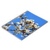 白い開花春の木の白いフローラ ノートブック (左側)