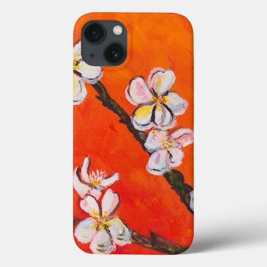 白い開花枝の春 Case-Mate iPhoneケース (裏面)