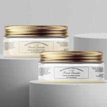 白い防水化粧品ラベル1" x 7"