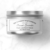 白い防水化粧品ラベル1" x 7" シール