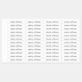 白い防水名 ラベル (シート)