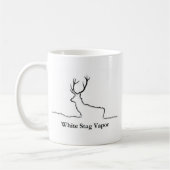 白い雄鹿の蒸気プロダクト コーヒーマグカップ (左)