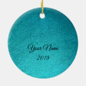 白い雄鹿の陶磁器のオーナメント セラミックオーナメント (裏面)