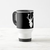 白い雄鹿の頭部 トラベルマグ (正面左)