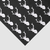 白い雄鹿の頭部 薄葉紙 (詳細)