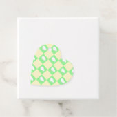 白い雛モチーフのイースターチェッカーボードパターン フェイバータグ (インサイチュ)